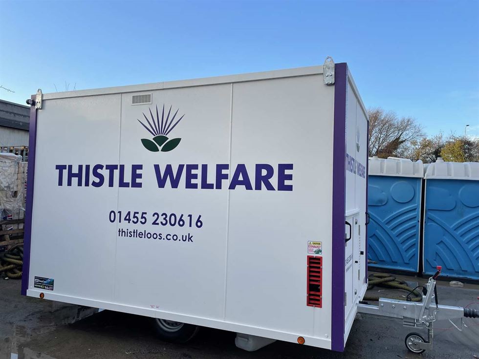 welfare unit in situ for Thistle LOOS