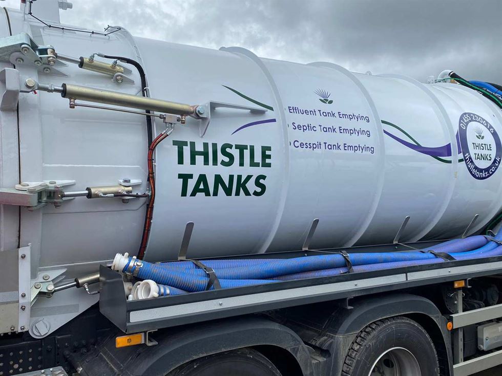 Thistle loos septic tank emptying truck