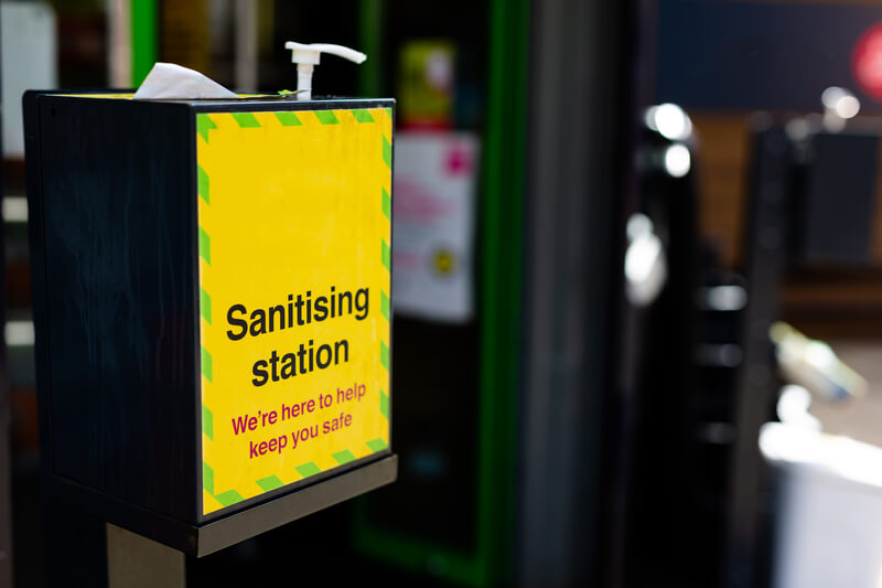 Sanitising station